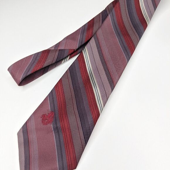 ⭐ Via Re Red Striped Tie - Picture 3 of 4